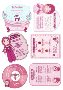 Sticker Edukasi untuk anak pada saat menstruasi